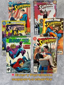 Superman Action Comics Annual Run #3-7 Lot + Superboy #1 TV Series 1990s DC