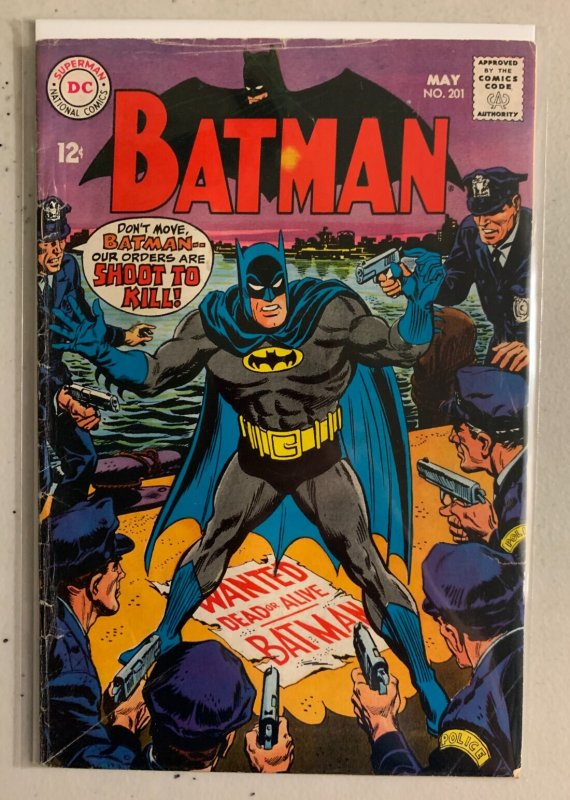 Batman #201 DC (4.0 VG) seven Batman villains! (1968)