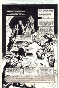 Daredevil #336 p.1 - Title Splash - 1995 art by Tom Grindberg