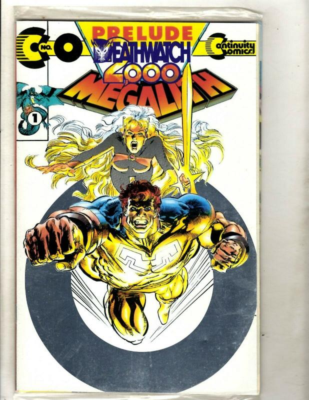 10 Continuity Comics Prelude Deathwatch 2000 1 2 3 4 5 7 8 9 10 13 Megalith RM1