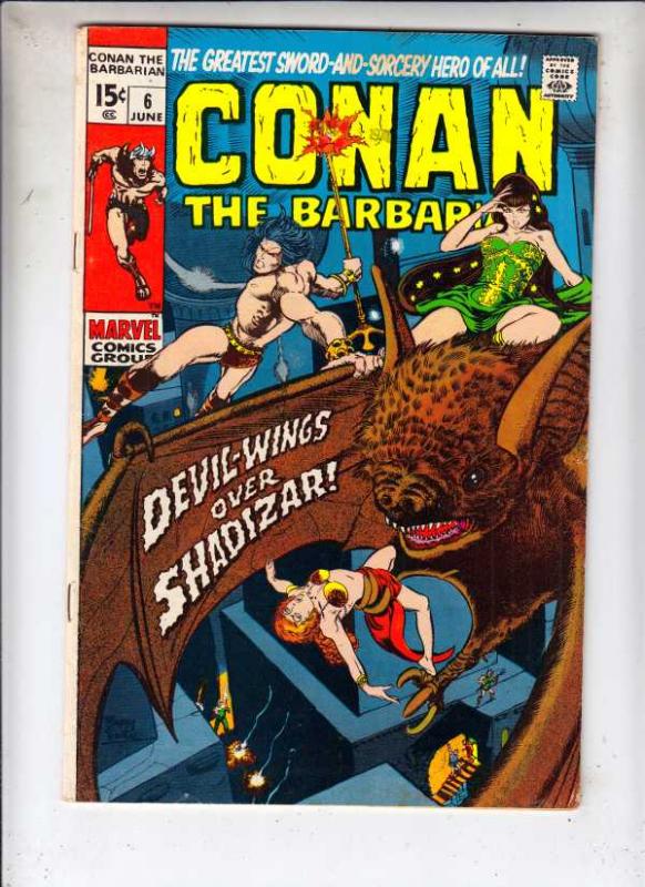 Conan the Barbarian #6 (Jun-71) FN/VF Mid-High-Grade Conan the Barbarian