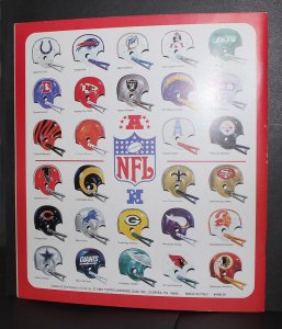 1981 Topps Football Sticker Album /  NM+