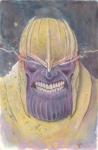 Thanos Full Color Painted Art - 2019 Signed art by Ben Templesmith