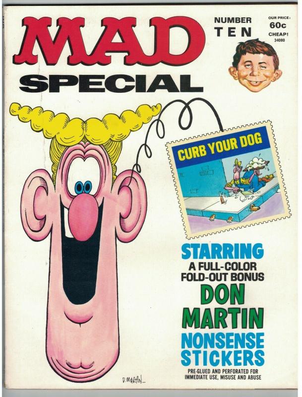 MAD SPECIAL (1972) 10 VF DON MARTIN COLOR STICKERS