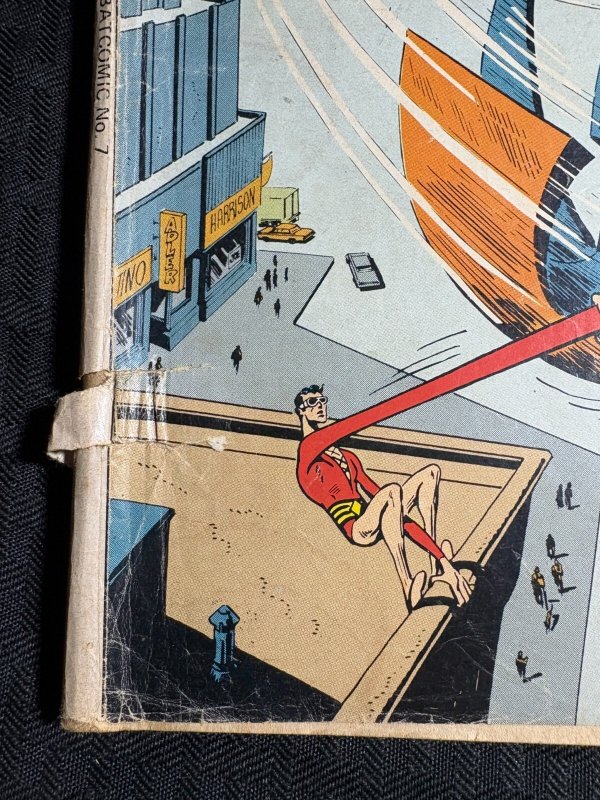 Vintage BUMPER BATCOMIC Planet Comics #7 GD- 1.8 Batman Plastic Man AUSTRALIAN