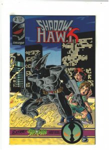 Shadowhawk #2 NM- 9.2 Newsstand Image Comics 1992 Spawn app.