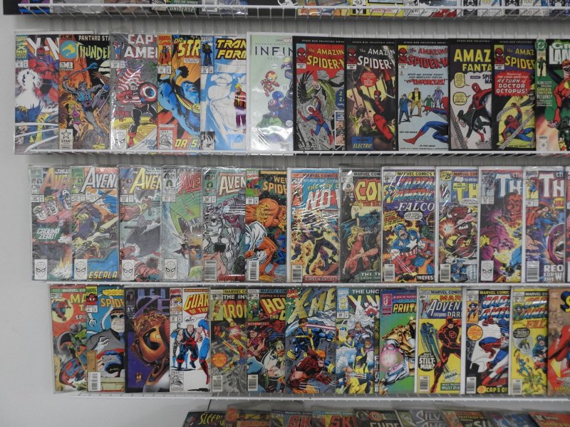 Huge Lot 160+ Comics W/ Iron Man, Spider-Man, Thor, +More! Avg VG/FN Condition!