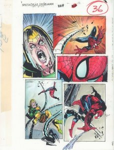 Spectacular Spider-Man #229 p.36 Color Guide Art - Dock Ock by John Kalisz