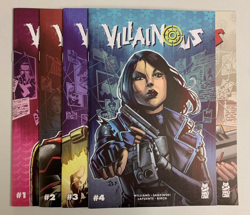 Villainous #1-5 Set (Mad Cave 2020) 1 2 3 4 5 Stonie Williams (9.2+) 