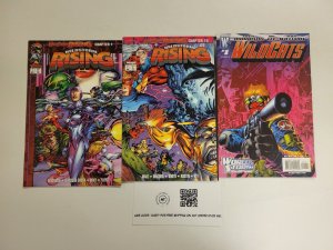 3 Wildstorm Comics #1 WildCATS + #1 2 Wildstorm Rising 63 TJ16