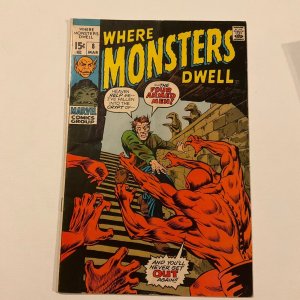 Where Monsters Dwell 8 Fine Fn 6.0 Marvel 1971