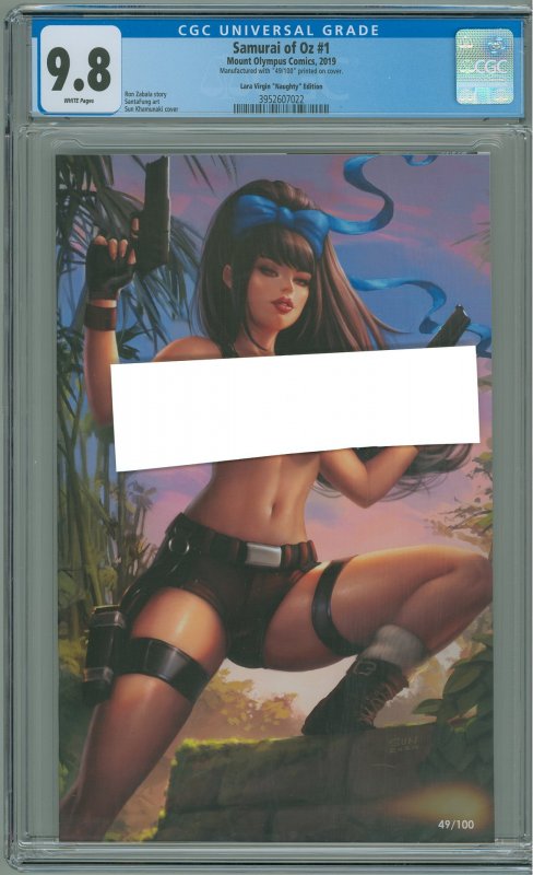 Samurai of Oz #1 CGC 9.8! Lara Virgin Naughty Edition! #49/100 Copies!