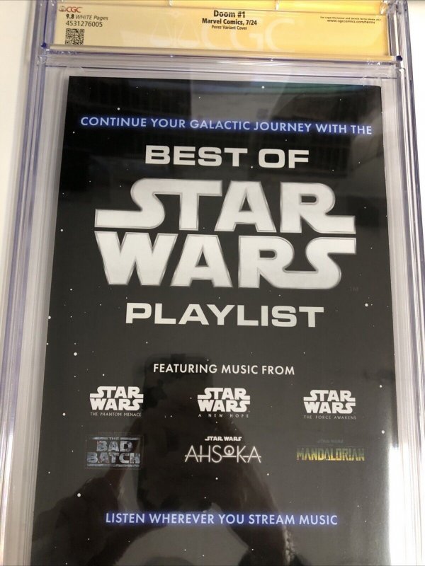 Doom (2024) # 1 (CGC 9.8 SS) Signed Sanford Greene * Marvel Comics * Perez