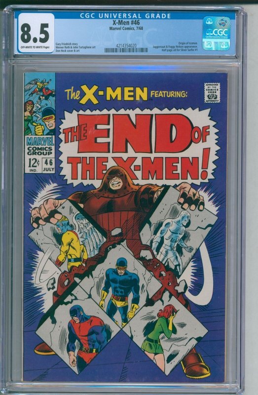 X-Men #46 CGC 8.5 Very Fine+
