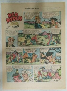 (41) Red Ryder Sunday Pages by Fred Harman from 1961 All Tabloid Page Size!