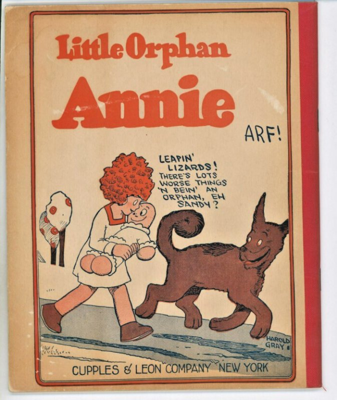 Little Orphan Annie Book 1926 Couples & Leon Company WH