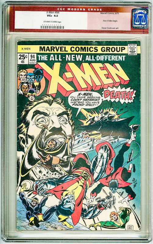 The X-Men #94 (1975) CGC 4.5! OWW Pages! New X-Men begin!