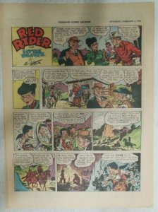 (41) Red Ryder Sunday Pages by Fred Harman from 1961 All Tabloid Page Size! 