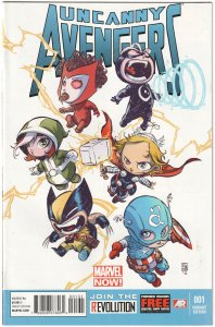 Uncanny Avengers #1 Young Cover (2012)