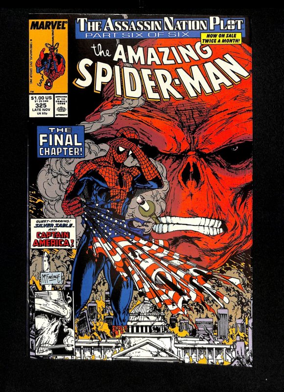 Amazing Spider-Man #325 Red Skull Captain America McFarlane!