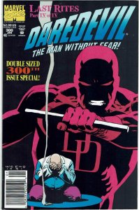 Daredevil #300 (1964 v1) Lee Weeks Kingpin Newsstand NM