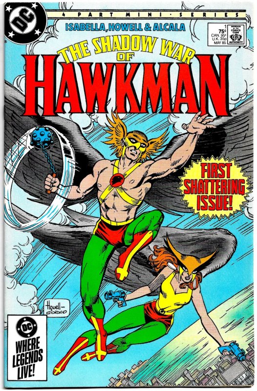 THE SHADOW WAR OF HAWKMAN #1-4 (Summer1985) 8.5 VF+  Thanagar Invades Earth!