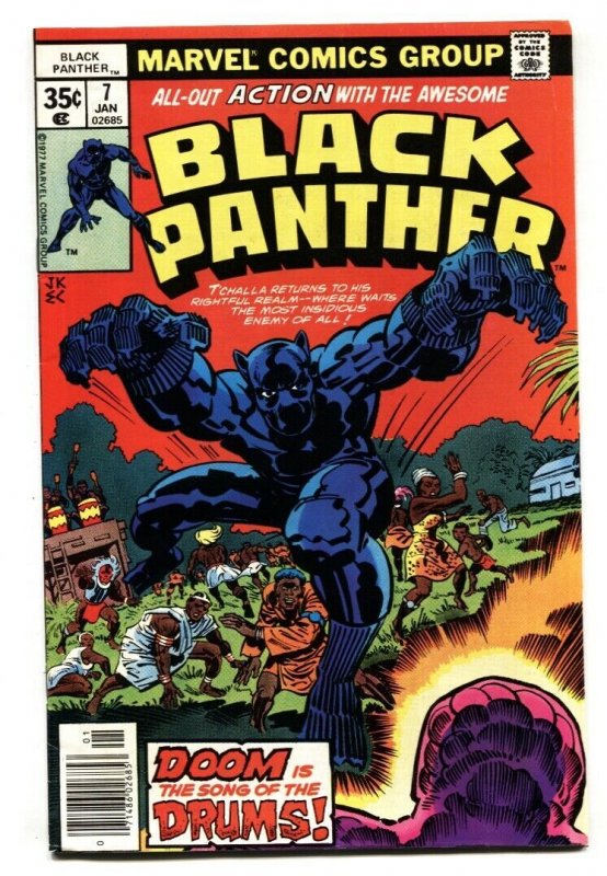 BLACK PANTHER #7 comic book 1977-JACK KIRBY-MARVEL COMICS 