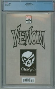 Venom #33 Gleason Variant Cover CGC 9.2!