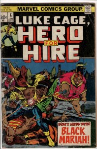Hero for Hire #5 (1973) Luke Cage [Key Issue]