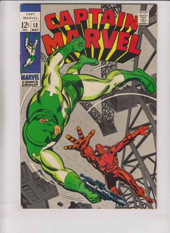 Captain Marvel [1969 Marvel] #13 FN+ early appearance by carol danvers