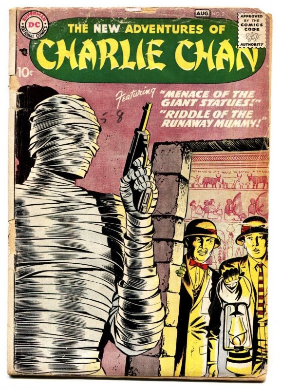 New Adventures of Charlie Chan #2 --1959--DC--Mummy cover--comic book