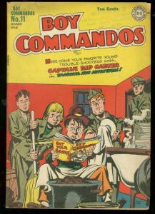 BOY COMMANDOS #11 1945-SIMON & KIRBY-INFINITY COVER-WW2 VG+