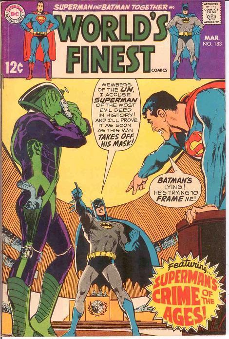 WORLDS FINEST 183 VF   March 1969 COMICS BOOK