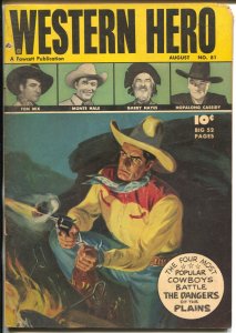 Western Hero #81 1959-Fawcett-Tom Mix-Gabby Hayes-Bill Boyd-Saunders-VG