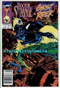 DR STRANGE & GHOST RIDER #1, NM+, Roy Thomas, 1991, Flames, more GR in store