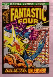 FANTASTIC FOUR #122 1972- GALACTUS-SILVER SURFER-TORCH- FN/VF