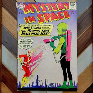 MYSTERY IN SPACE #63 VG (DC 1960) ADAM STRANGE Infantino/Giella + Ad For JLA #1