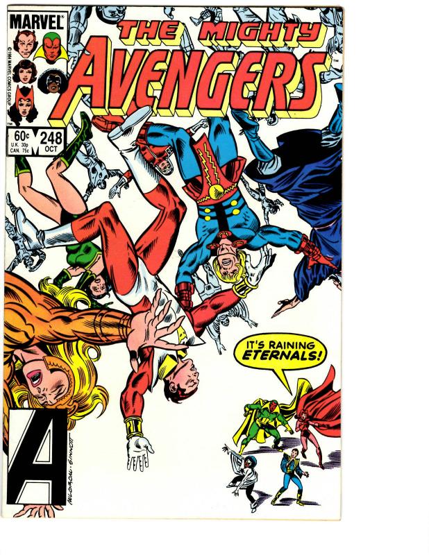 7 The Mighty Avengers Marvel Comic Books # 246 247 248 249 250 251 252 Thor BH6