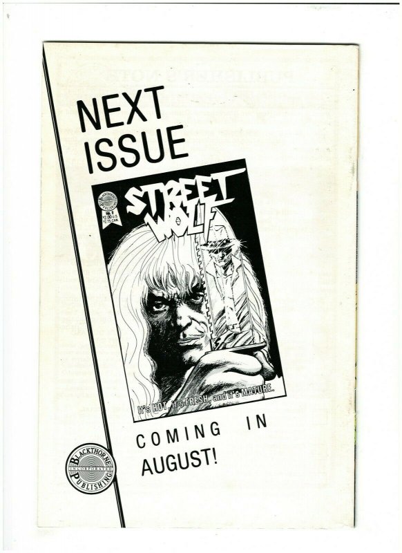 Hamster Vice #2 VF 8.0 Blackthorn Publishing 1986 