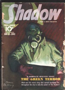 Shadow 1/15/1941-The Green Terror-Graves Gladney cover art-Bargain copy-FR