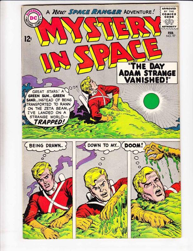 Mystery in Space #97 FN- february 1965 - adam strange - space ranger silver age