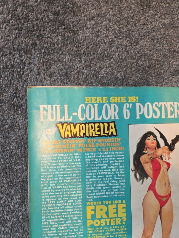 Vintage Magazine Vampirella 1972 Dec #21