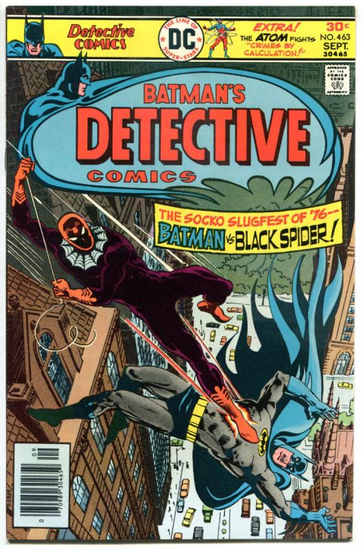 DETECTIVE COMICS #462 463 464 465, VF+, Batman, Crusader, Black Spider,1937 1976