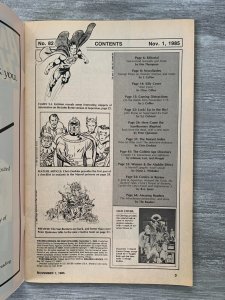1985 AMAZING HEROES Comic Magazine #82 VG/FN 5.0 John Byrne's Superman