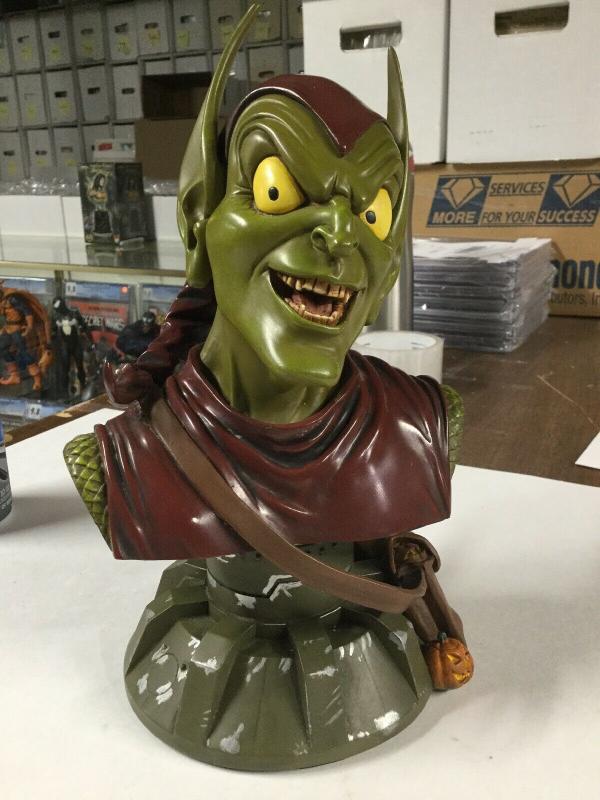 Green Goblin Bust Legends In 3 Dimensions Statue Signed By Artist Greg Amnowitz