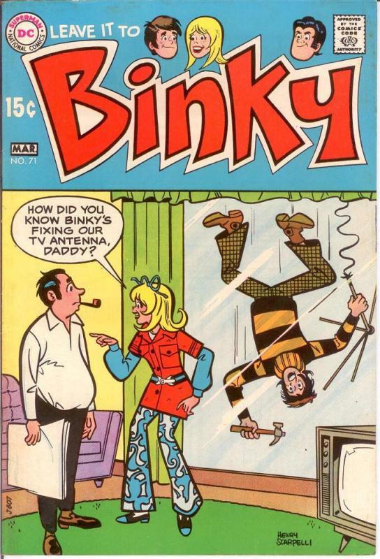 LEAVE IT TO BINKY 71 FINE March 1970 COMICS BOOK