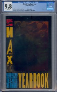 MAX YEARBOOK #NN CGC 9.8 HOLOGRAM COVER VERY RARE HTF