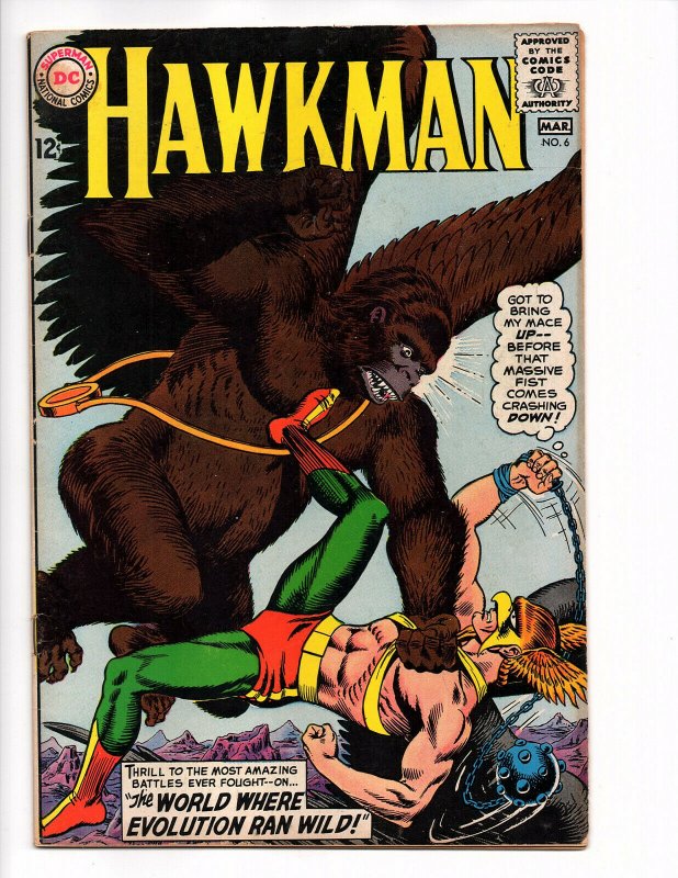 Hawkman #6 (Feb-Mar 1965, DC) - Fine/Very Fine 