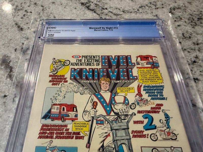 Werewolf By Night # 13 CGC Graded 9.0 Marvel Comic Book Mike Ploog Topaz JH33