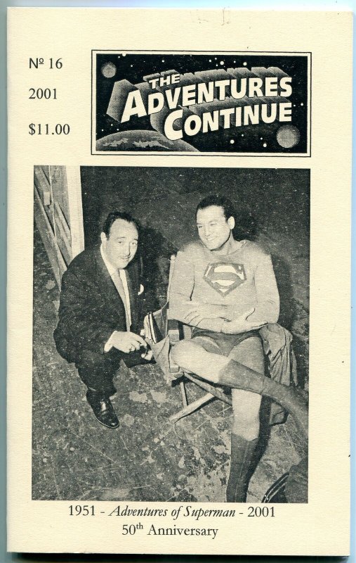 Adventure Continues fanzine #16 2001- George Reeves Superman VF/NM